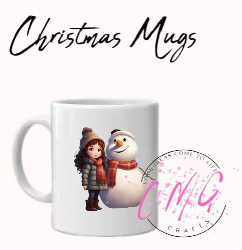 Christmas Mugs- Snowman