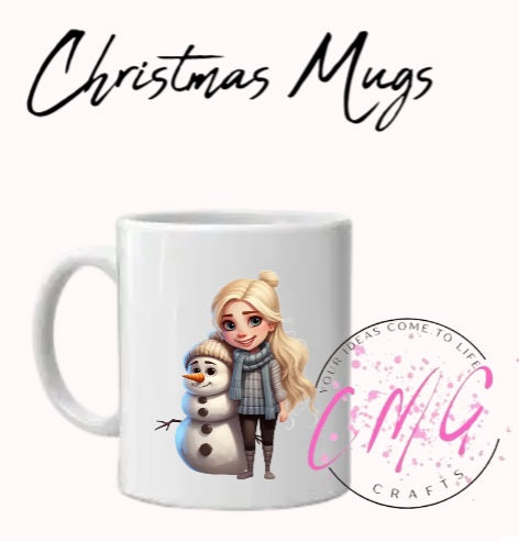 Christmas Mugs- Snowman