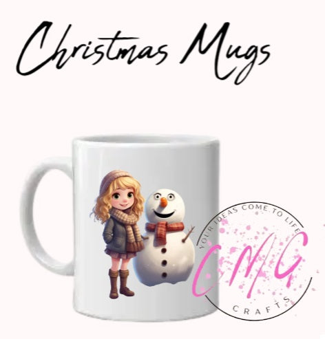 Christmas Mugs- Snowman