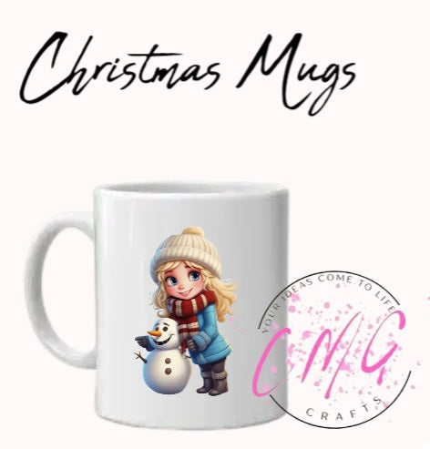 Christmas Mugs- Snowman