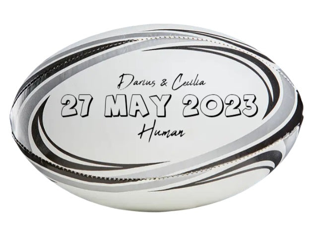 Personalised Rugby ball- Size 5