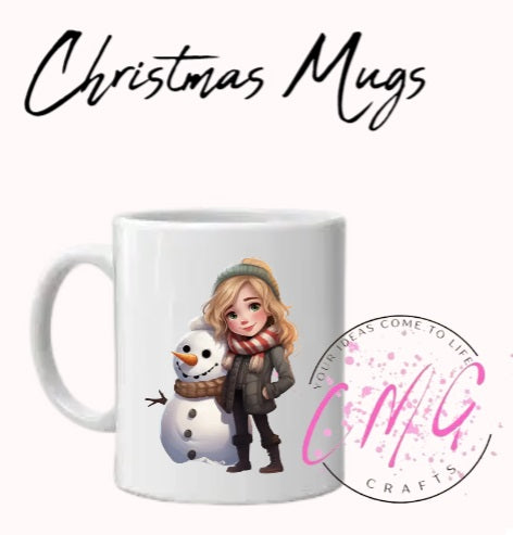 Christmas Mugs- Snowman