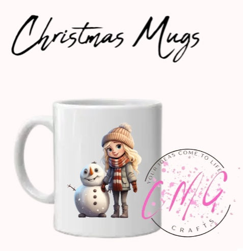 Christmas Mugs- Snowman