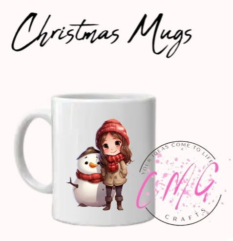 Christmas Mugs- Snowman