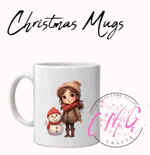 Christmas Mugs- Snowman