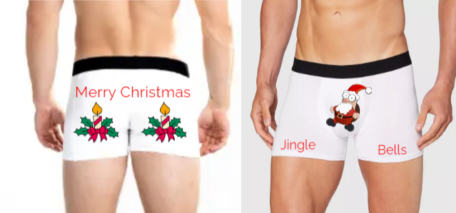 Santa Boxers- 2pc