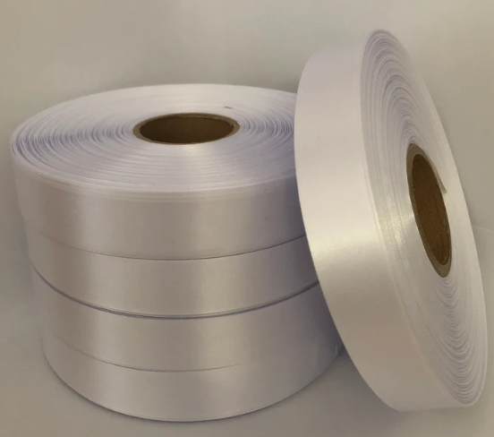 High Quality Satin Ribbon White- 10m